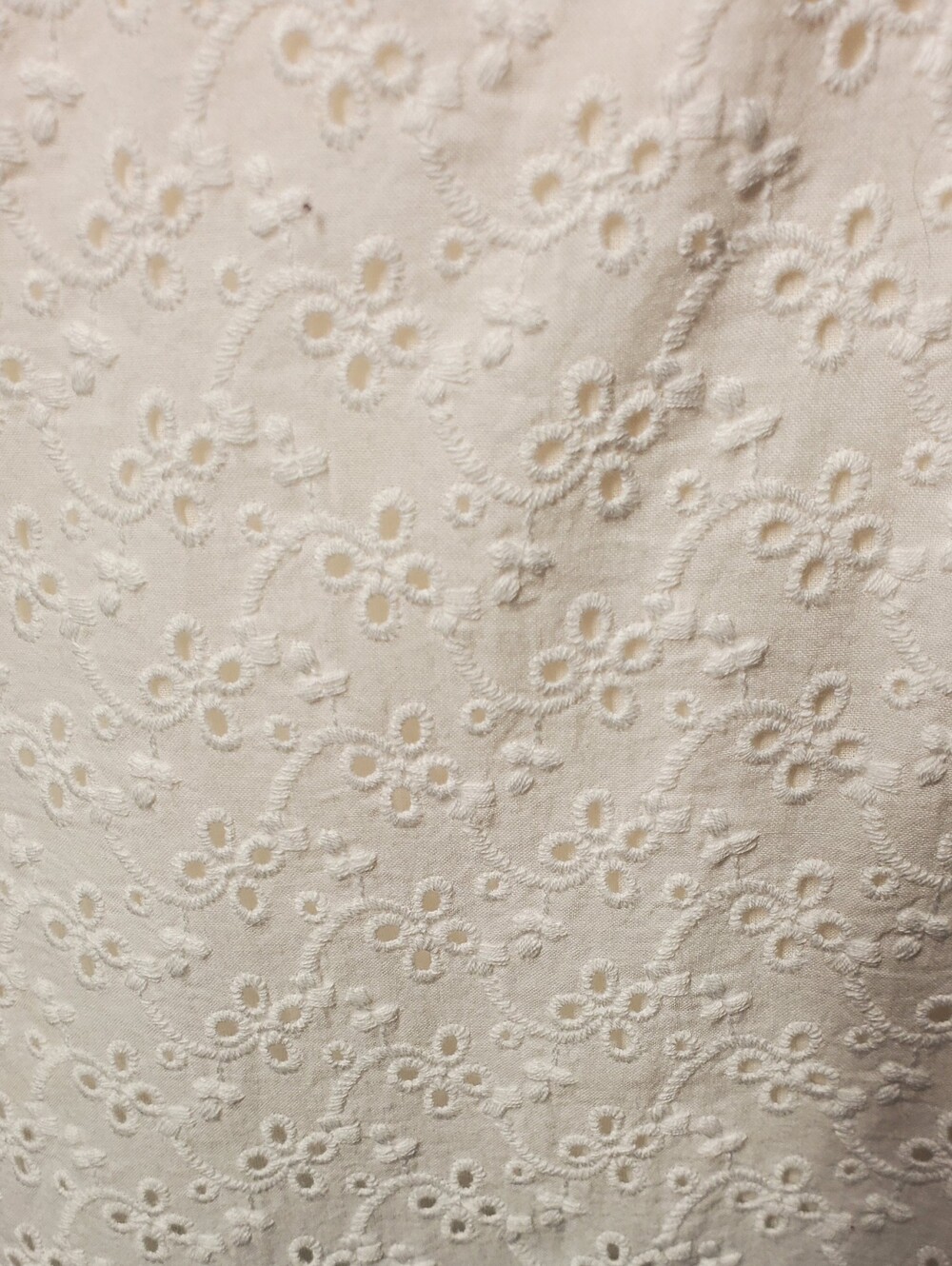 Reformation Women's Cole Eyelet Embroidered Smocked Top Skirt Set White Size 2 - Picture 7 of 14